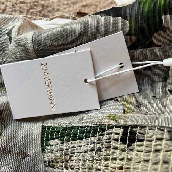 Zimmermann Floral Black and White Dress size 2 fits like large - Picture 4 of 6